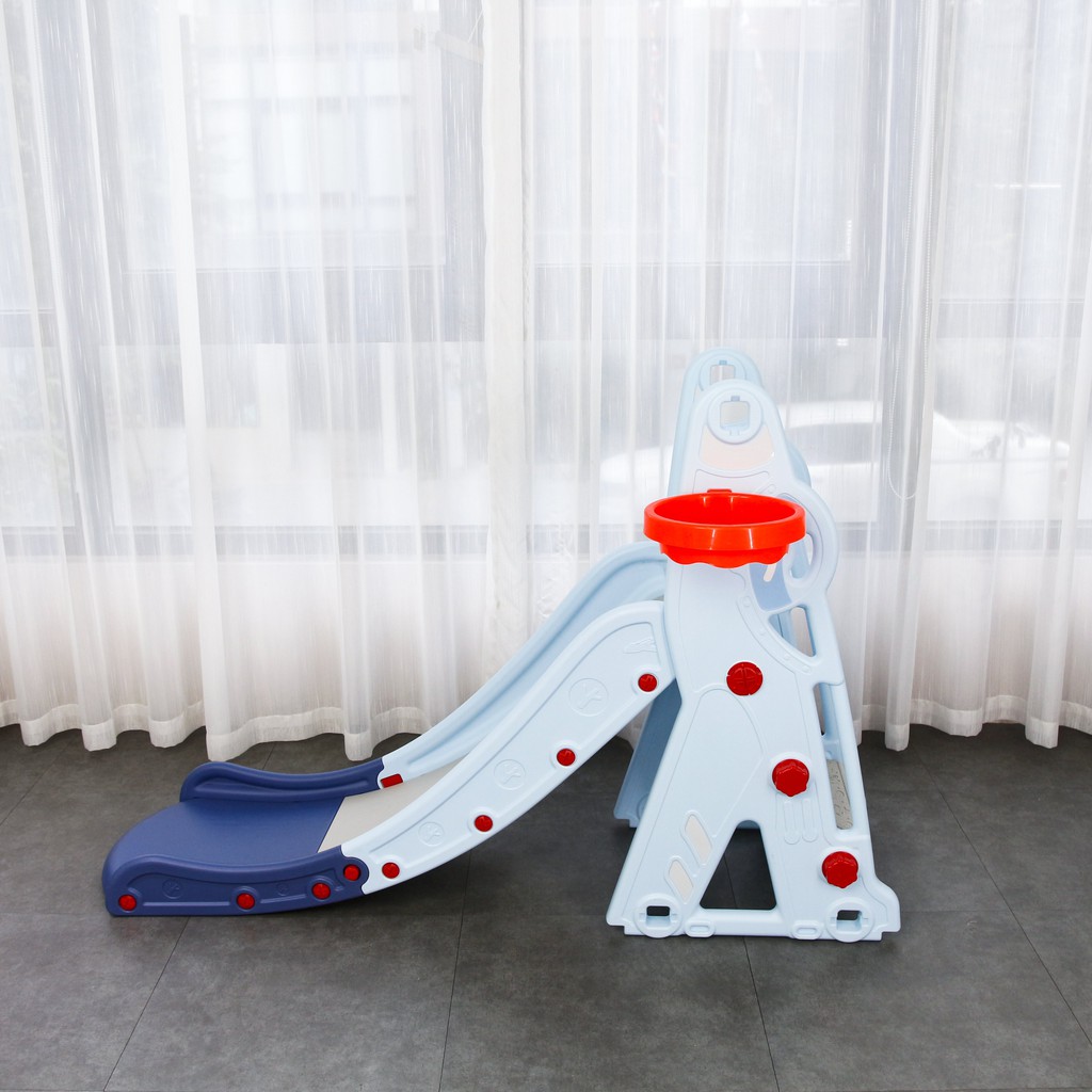 Cầu trượt kèm Khung bóng rổ cho bé Toyshouse WM21B271, hàng chính hãng cao cấp