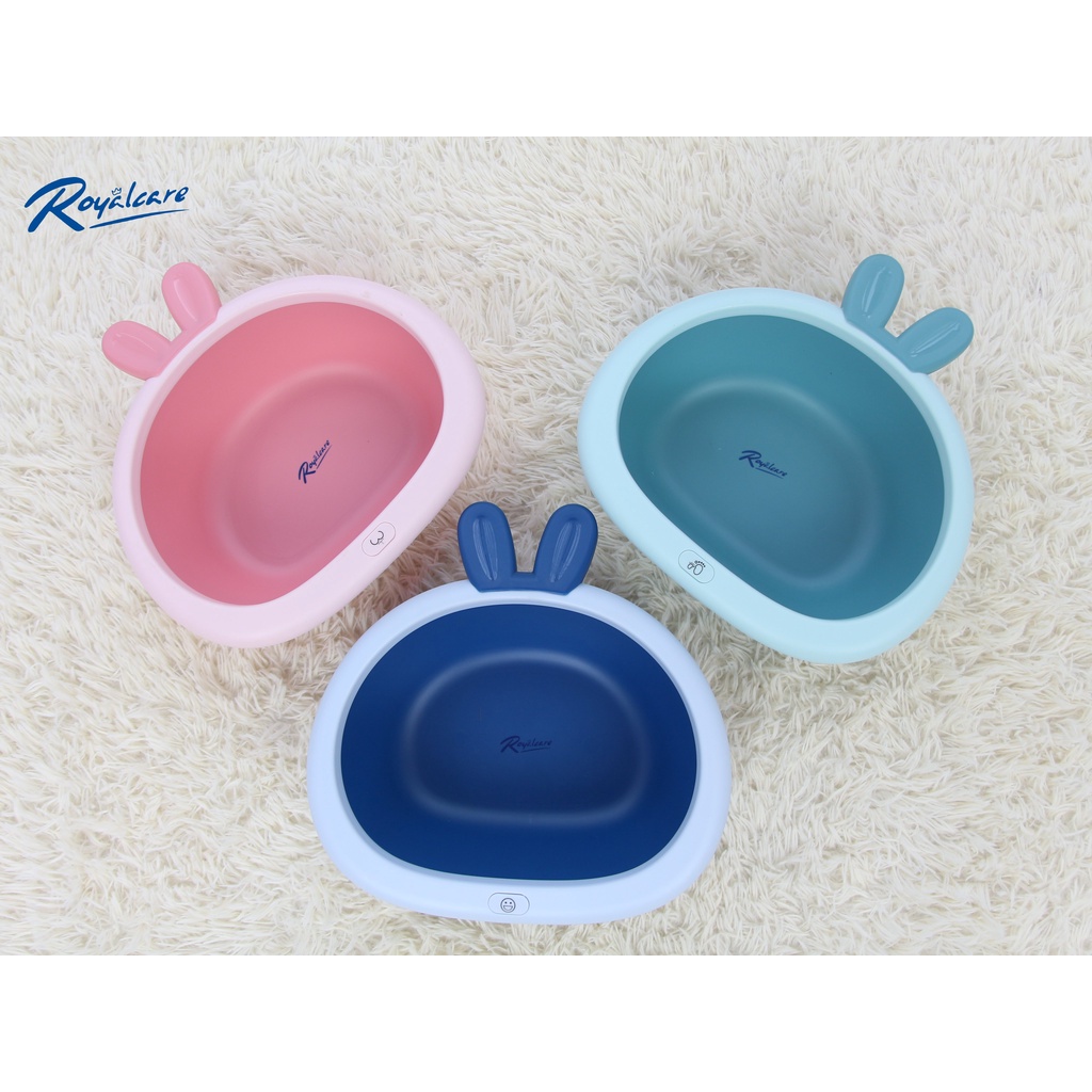 Chậu gấp gọn đa năng cho bé, thiết kế siêu tiện dụng và dễ thương hình tai thỏ Royalcare 8901