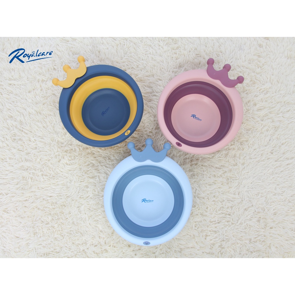 Chậu gấp gọn đa năng cho bé, thiết kế siêu tiện dụng và dễ thương hình tai thỏ Royalcare 8901