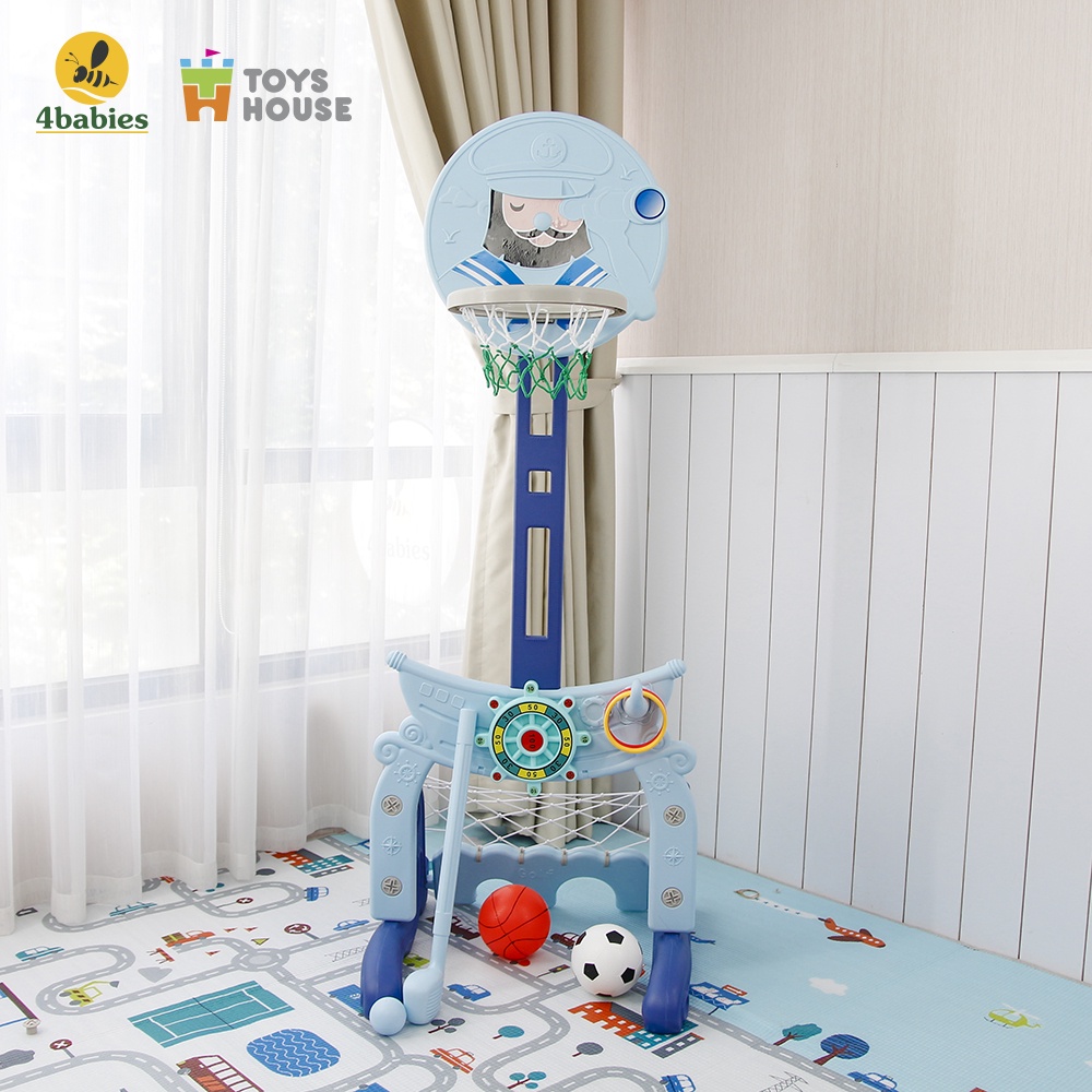Bộ đồ chơi thể thao đa năng cho bé: Bóng đá, ném vòng, bóng rổ Toyshouse WM19046, hàng chính hãng cao cấp