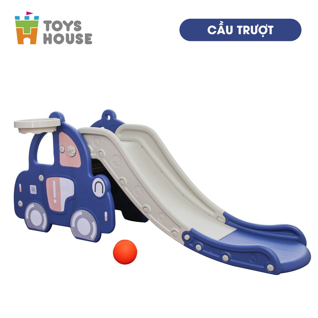 Cầu trượt kèm Khung bóng rổ cho bé Toyshouse WM21B061, hàng chính hãng cao cấp
