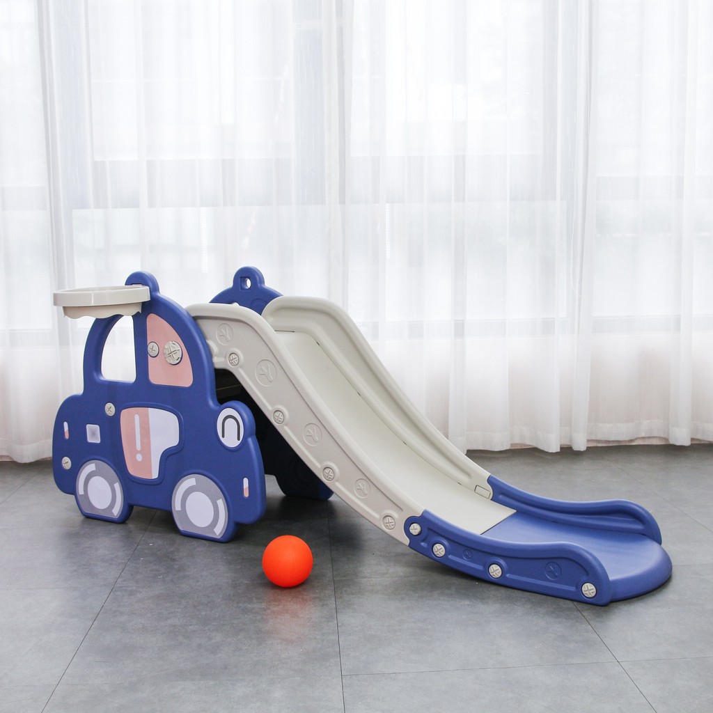 Cầu trượt kèm Khung bóng rổ cho bé Toyshouse WM21B061, hàng chính hãng cao cấp