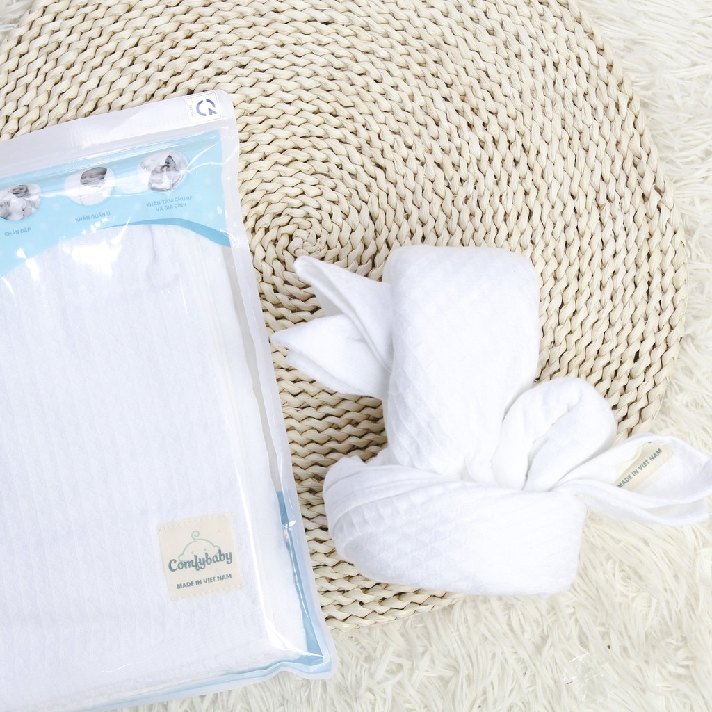 Khăn tắm cho bé và gia đình 100% Cotton cao cấp Comfybaby hàng xuất khẩu - đồ dùng phòng tắm, kỳ bé