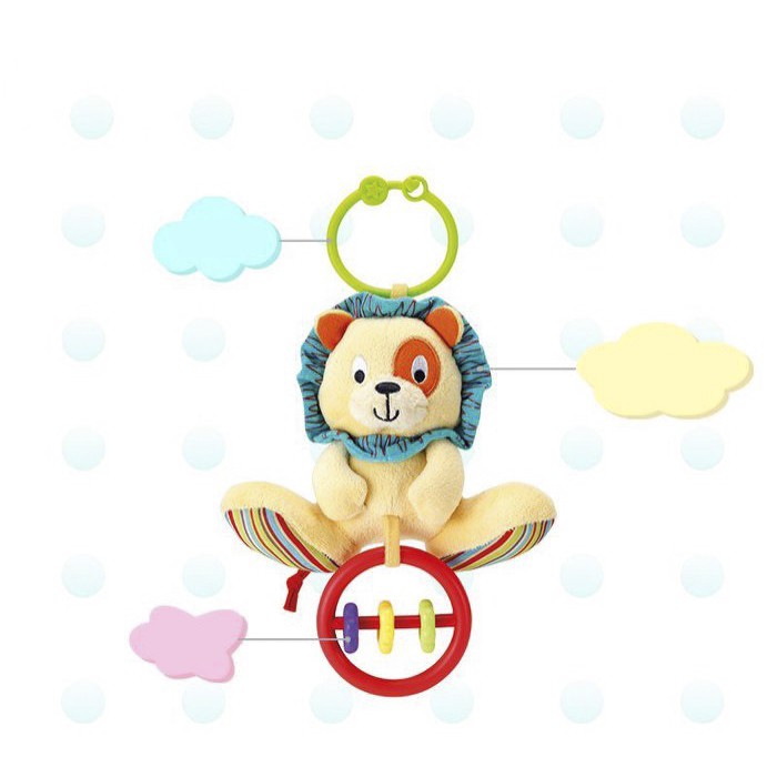 Đồ chơi thú bông xúc xắc treo cũi sư tử Winfun 0118 - kích thích thị giác, tư duy màu sắc cho trẻ sơ sinh