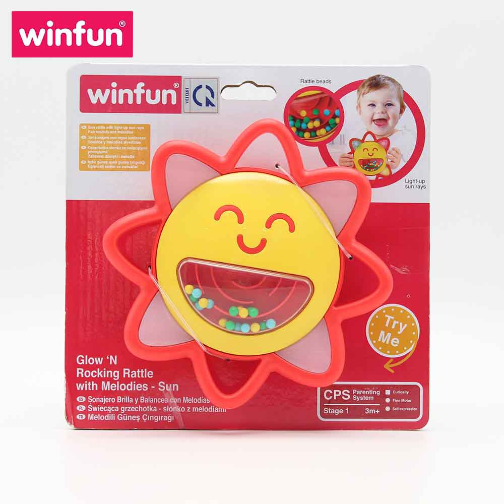 Xúc xắc hình mặt trời phát nhạc Winfun 0243 - Đồ chơi luyện tay, tập cầm nắm cho bé từ 3 tới 9 tháng