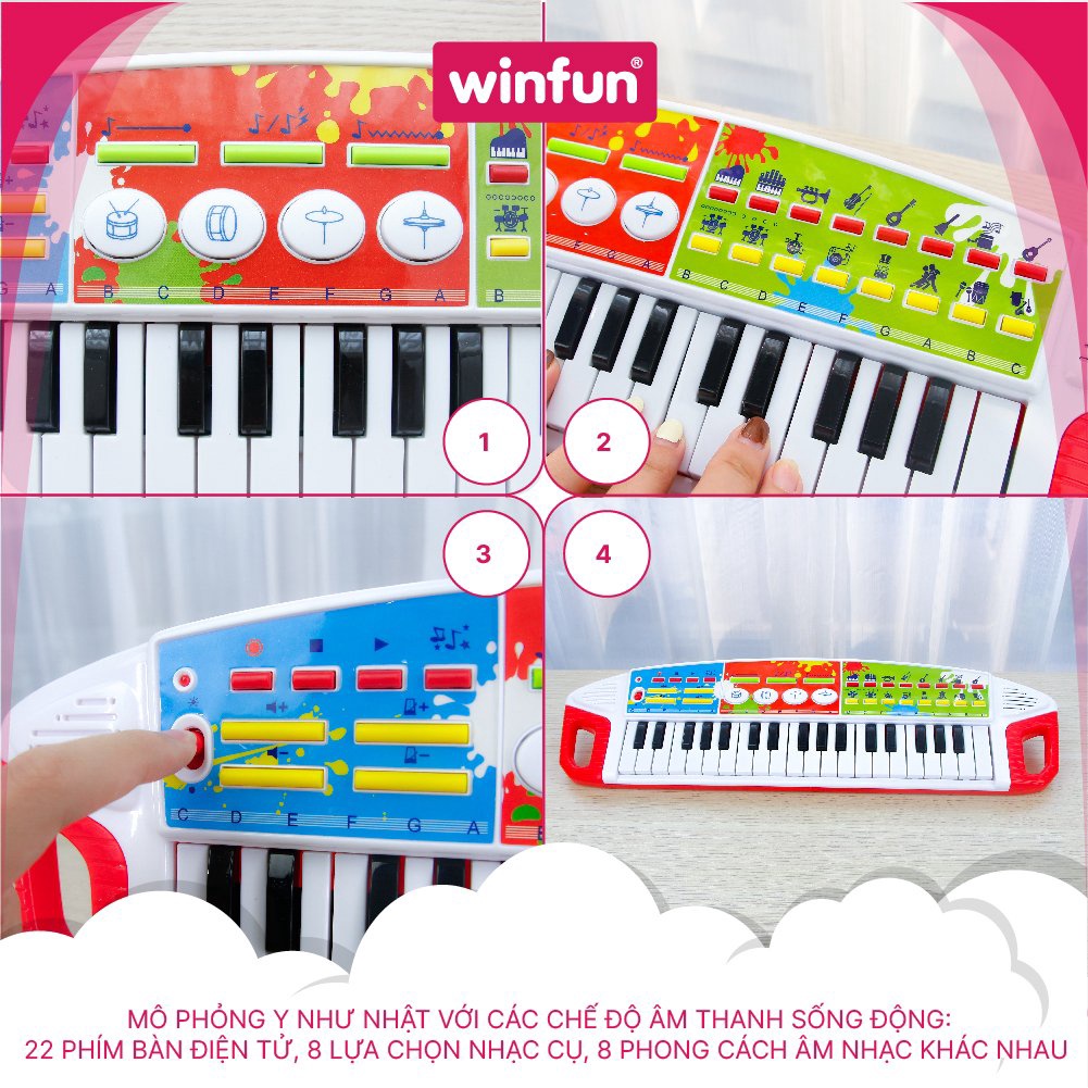 Đàn Beat Bop vui nhộn Winfun 2509 - đồ chơi phát triển năng khiếu cho bé