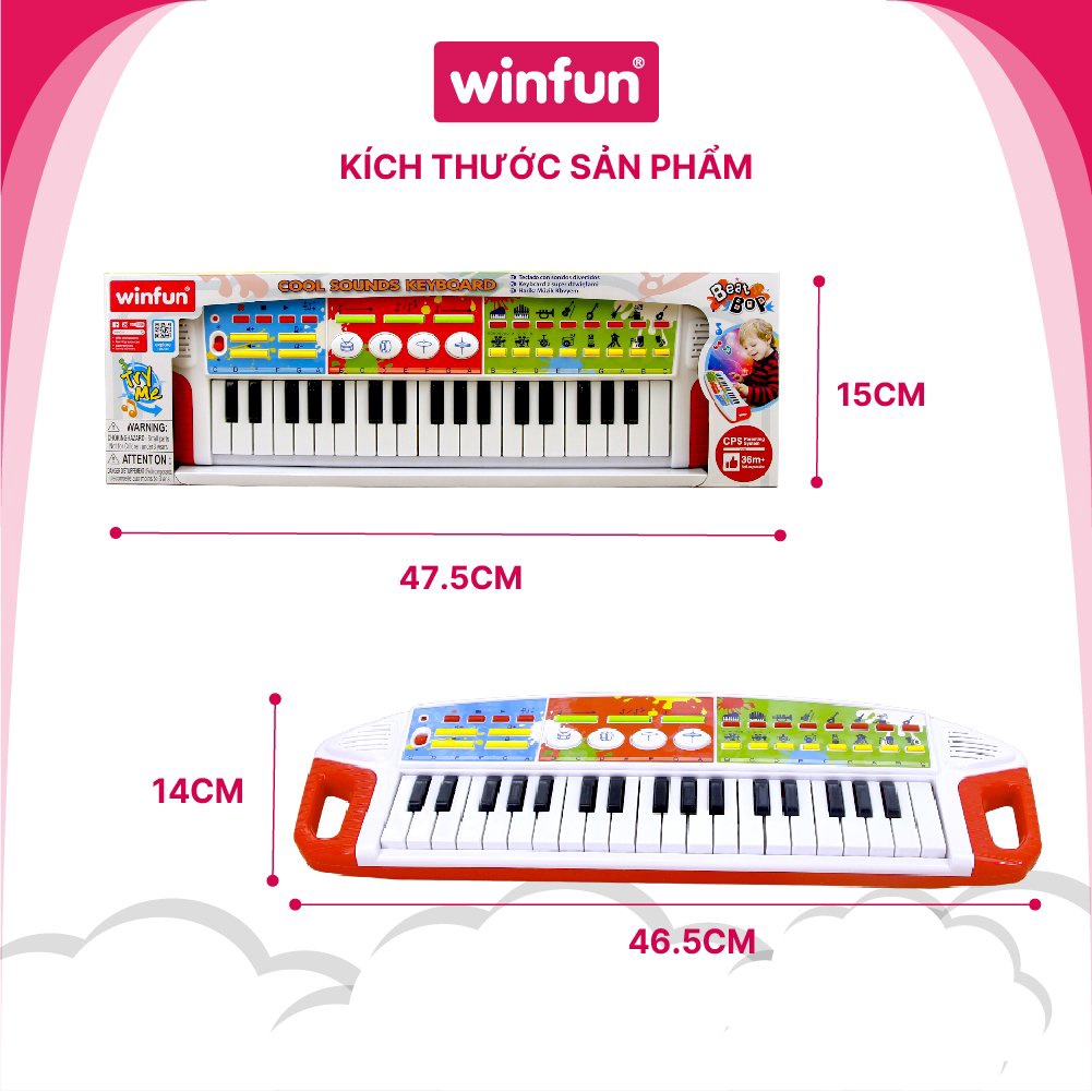 Đàn Beat Bop vui nhộn Winfun 2509 - đồ chơi phát triển năng khiếu cho bé