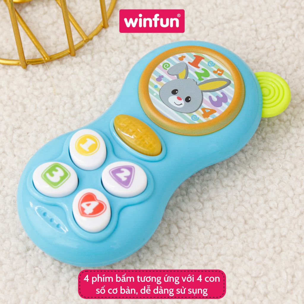 Điện thoại phát nhạc vui nhộn Winfun 0638 - đồ chơi âm nhạc kích thích phát triển trí tưởng tượng cho bé