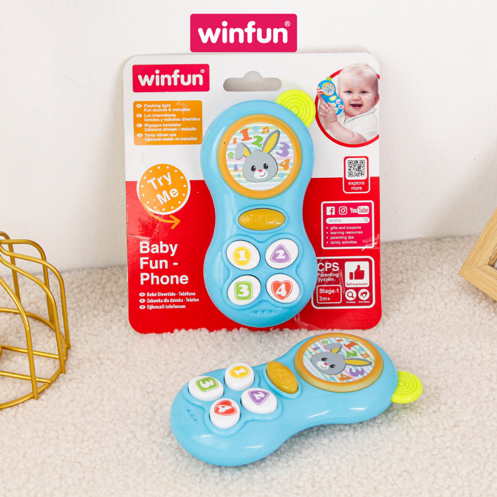 Điện thoại phát nhạc vui nhộn Winfun 0638 - đồ chơi âm nhạc kích thích phát triển trí tưởng tượng cho bé