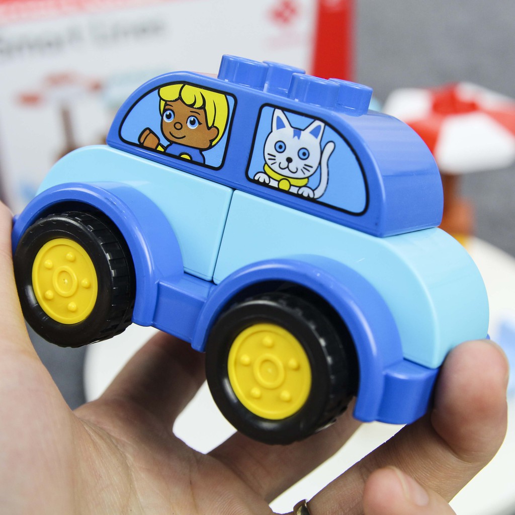 Xếp hình quầy bán hàng - Bộ đồ chơi lắp ghép xếp hình smoneo duplo - 20 mảnh ghép Toyshouse - 77002