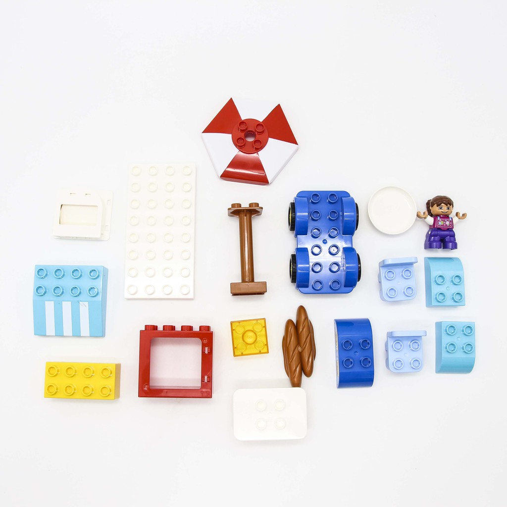 Xếp hình quầy bán hàng - Bộ đồ chơi lắp ghép xếp hình smoneo duplo - 20 mảnh ghép Toyshouse - 77002