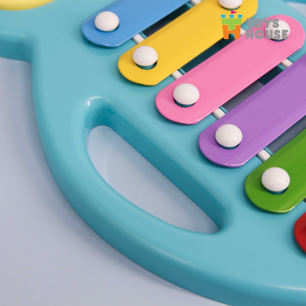 Đồ chơi nhạc cụ- Đàn gõ Xylophone hình cú mèo đáng yêu Toyshouse- Dụng cụ phát triển năng khiếu âm nhạc dành cho bé yêu