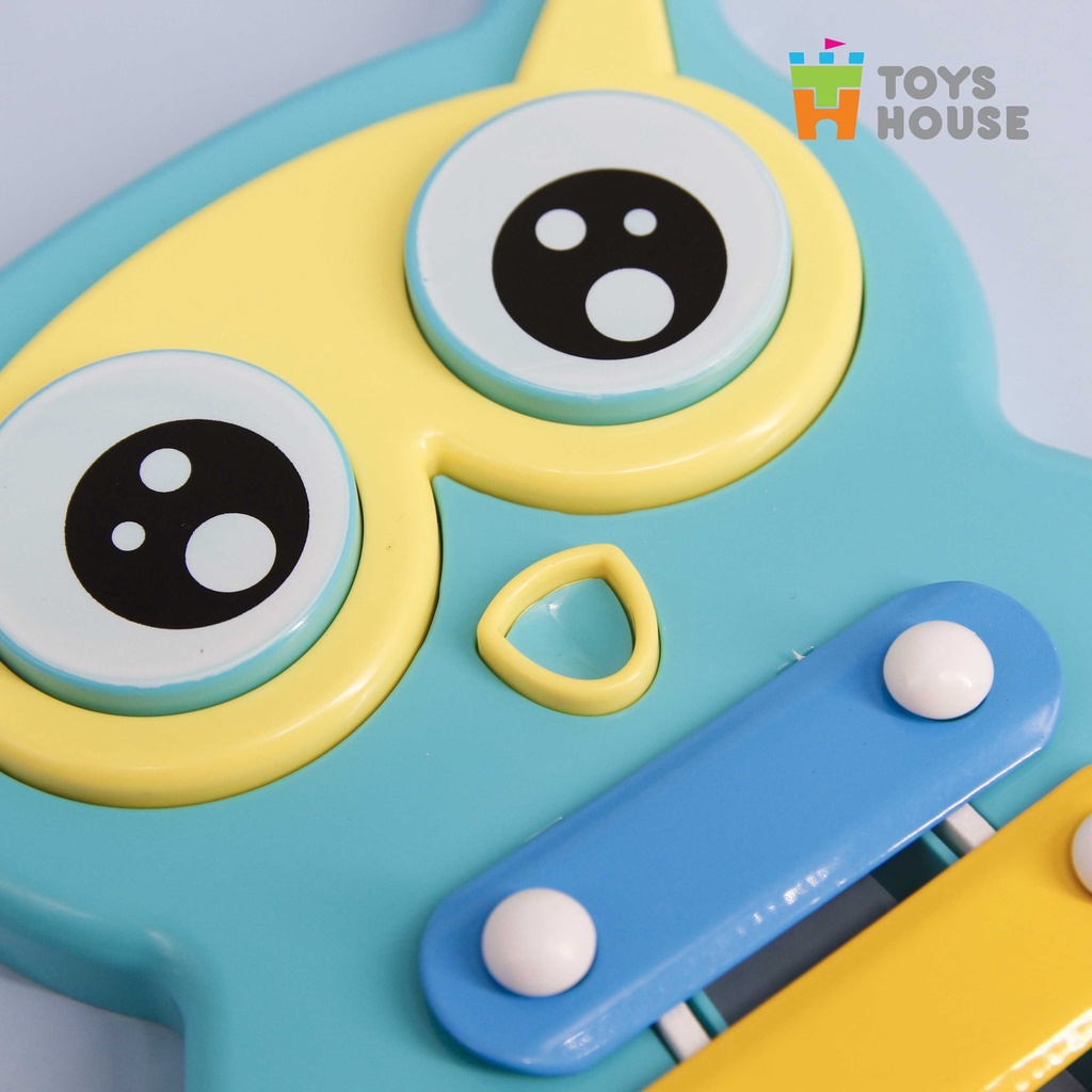 Đồ chơi nhạc cụ- Đàn gõ Xylophone hình cú mèo đáng yêu Toyshouse- Dụng cụ phát triển năng khiếu âm nhạc dành cho bé yêu
