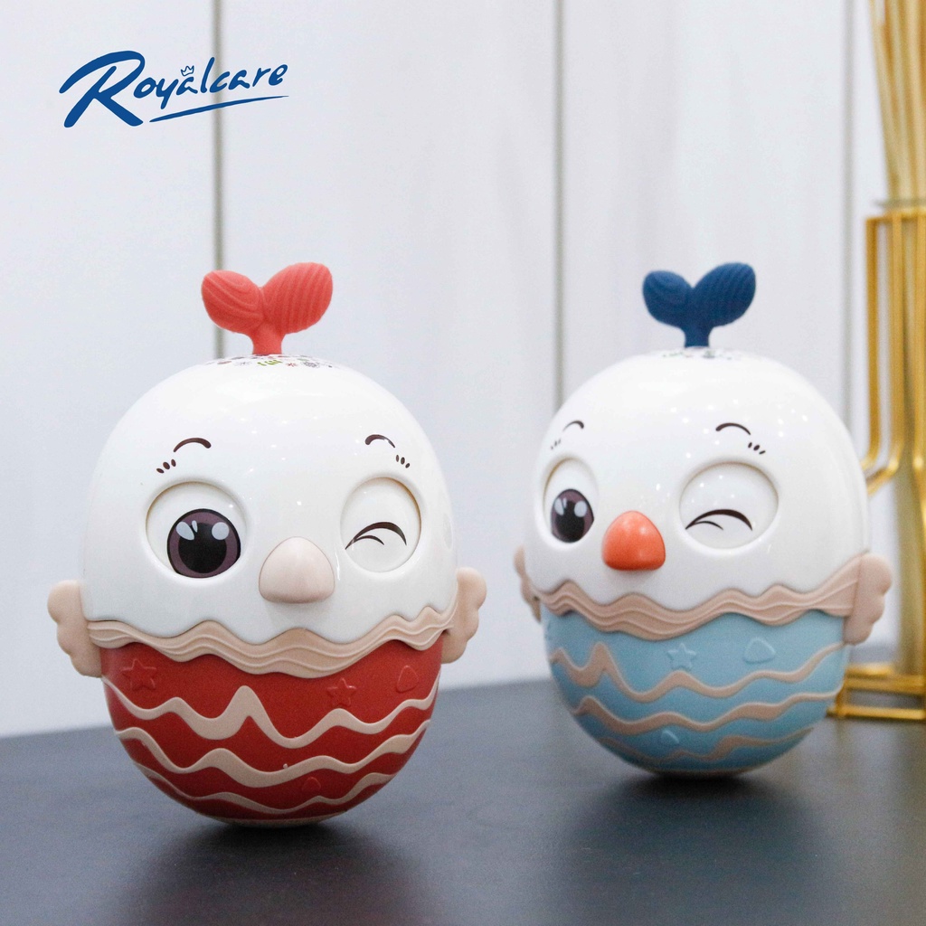 Đồ chơi lật đật cho bé hình quả trứng dễ thương kêu leng keng Royalcare 0820-RC-822-222