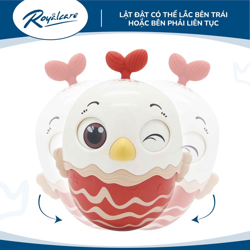 Đồ chơi lật đật cho bé hình quả trứng dễ thương kêu leng keng Royalcare 0820-RC-822-222