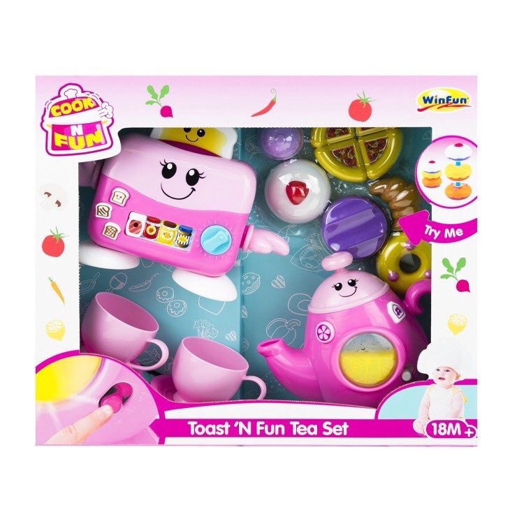 Bộ đồ chơi nhà bếp pha trà vui nhộn có nhạc Winfun - hướng nghiệp sáng tạo cho bé