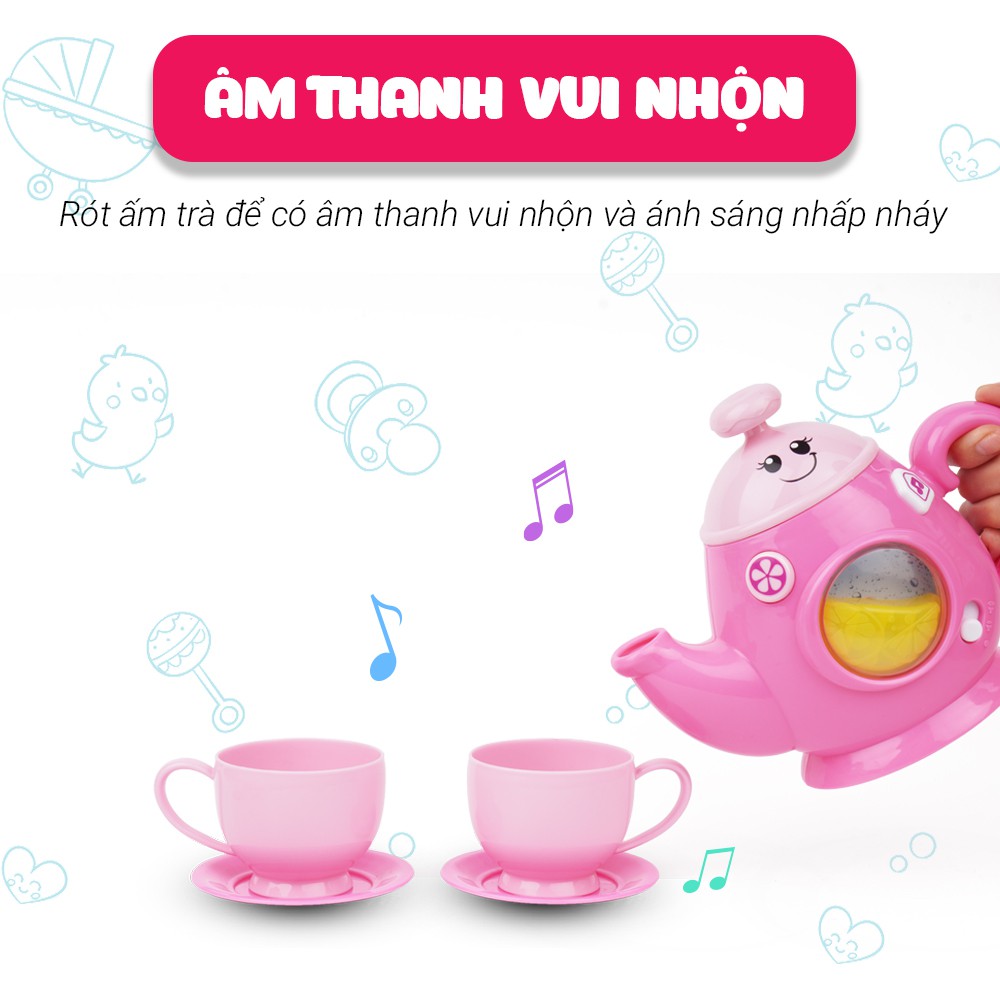 Bộ đồ chơi nhà bếp pha trà vui nhộn có nhạc Winfun - hướng nghiệp sáng tạo cho bé