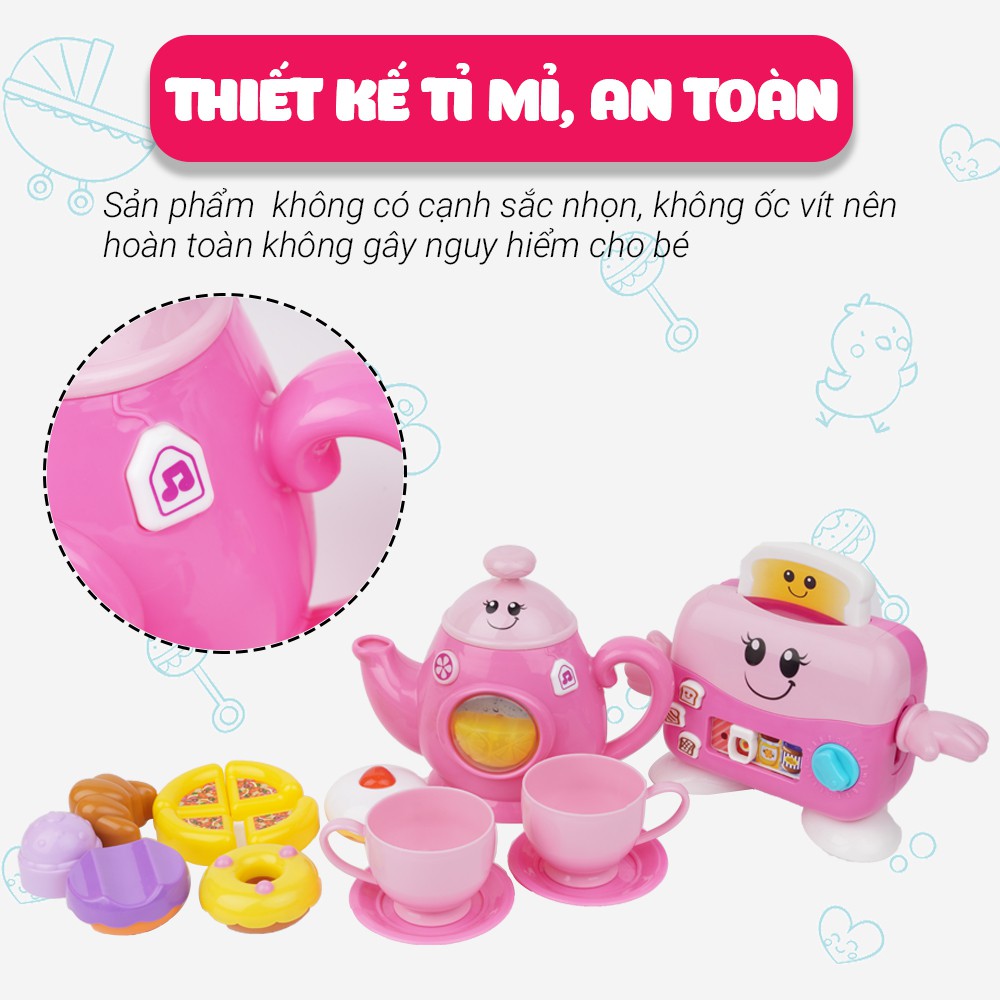 Bộ đồ chơi nhà bếp pha trà vui nhộn có nhạc Winfun - hướng nghiệp sáng tạo cho bé