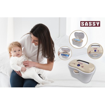 Máy làm ấm khăn ướt - giữ ấm tự động điều chỉnh nhiệt Sassy - SS-002 - có lò xo đẩy giấy lên