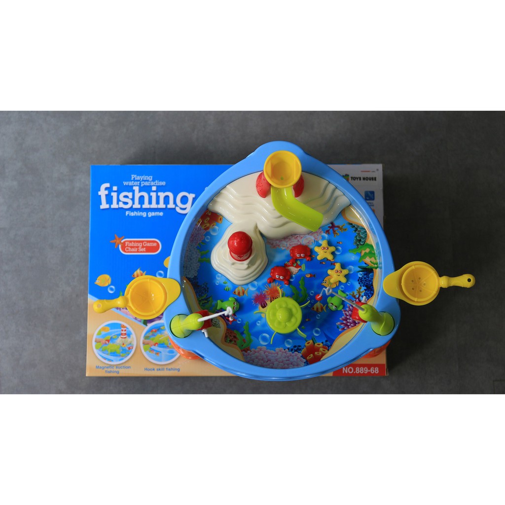 Đồ chơi câu cá cho bé có đèn nhạc Toyshouse 889-68: Phát triển vận động tinh và tư duy xã hội