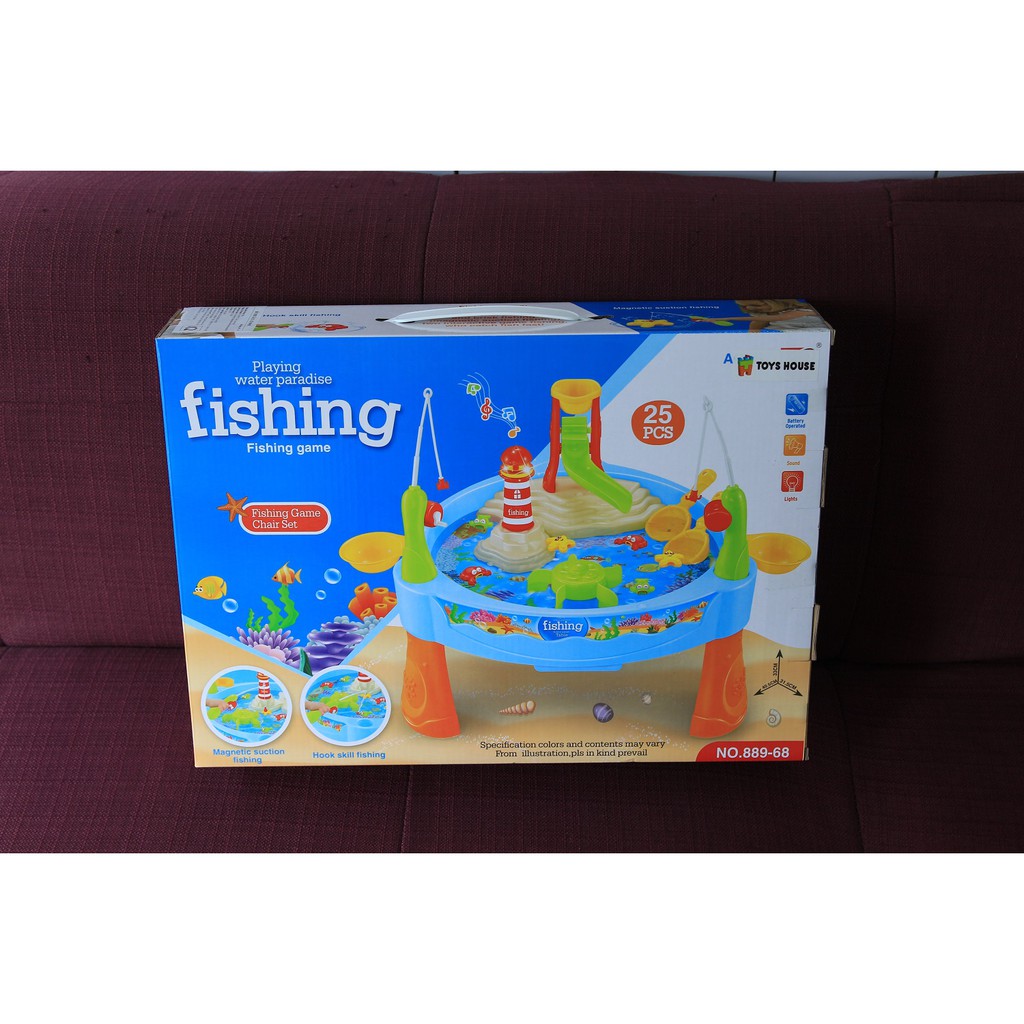 Đồ chơi câu cá cho bé có đèn nhạc Toyshouse 889-68: Phát triển vận động tinh và tư duy xã hội