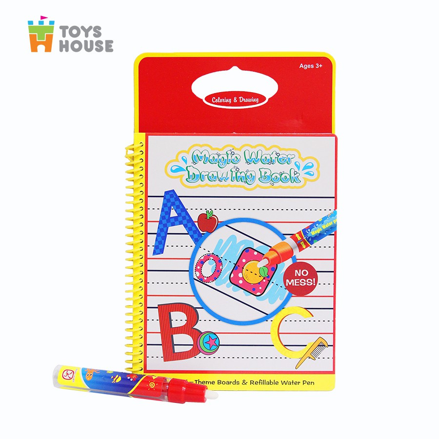 Sách tô màu bút nước thần kỳ ToysHouse size vừa cho trẻ em 3-4-5 tuổi, giúp trẻ em phát triển kỹ năng Montessori