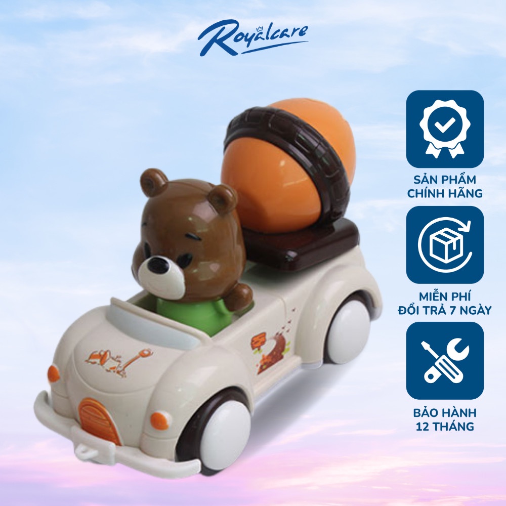 Đồ chơi ô tô trớn đà cho bé, ngộ nghĩnh - hàng chính hãng Royalcare