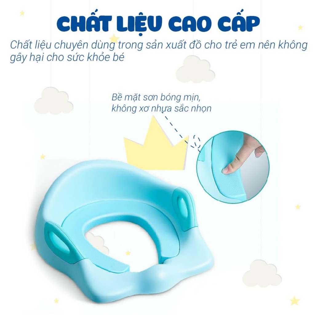 Bệ lót thu nhỏ bồn cầu vệ sinh có tay cầm cho trẻ em H513 Royalcare