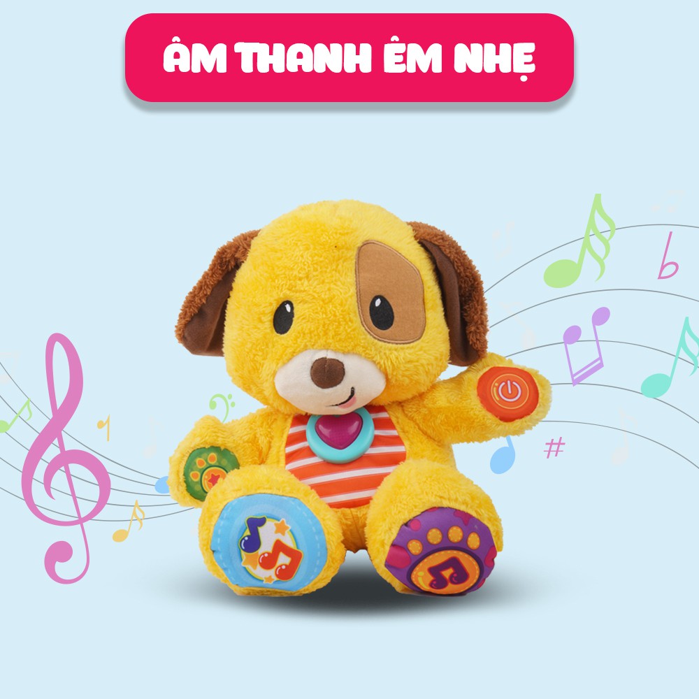 Chú chó Puppy biết hát Winfun 0669 - Đồ chơi thú bông đáng yêu có nhạc, kích thích phát triển giác quan cho bé