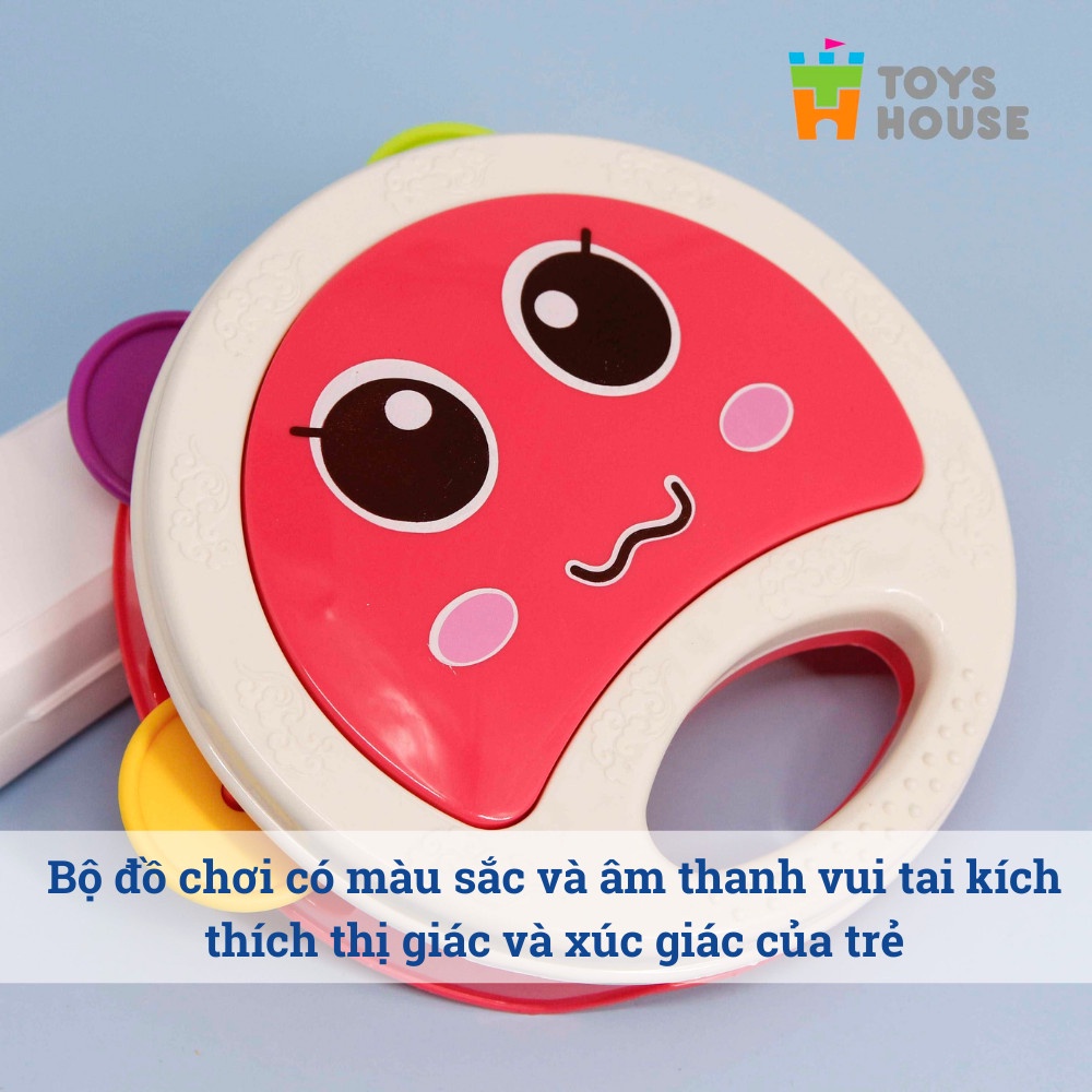 Túi đồ chơi xúc xắc 5 món Toyshouse 776-1 cho bé phát triển thị giác, thính giác và khả năng quan sát