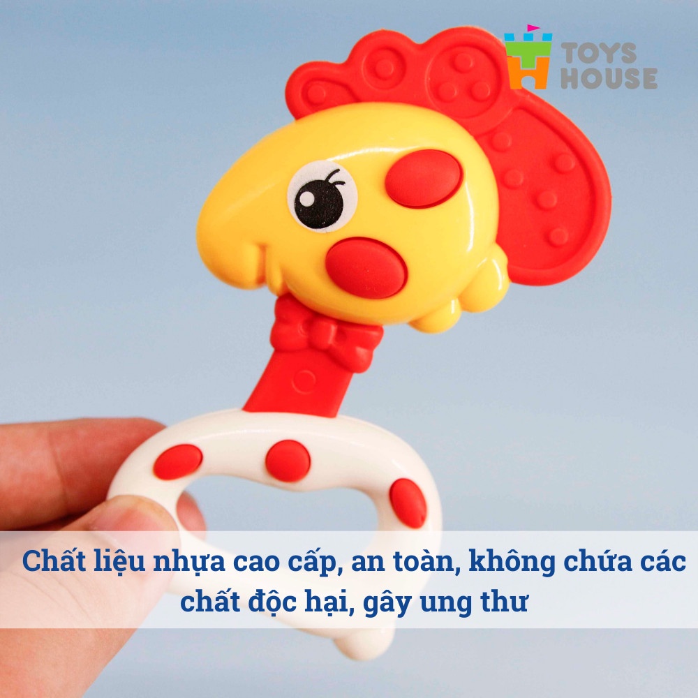 Túi đồ chơi xúc xắc 5 món Toyshouse 776-1 cho bé phát triển thị giác, thính giác và khả năng quan sát
