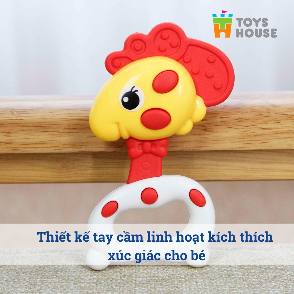 Túi đồ chơi xúc xắc, luc lạc kiêm gặm nướu cho bé 10 món Toyshouse 776-16