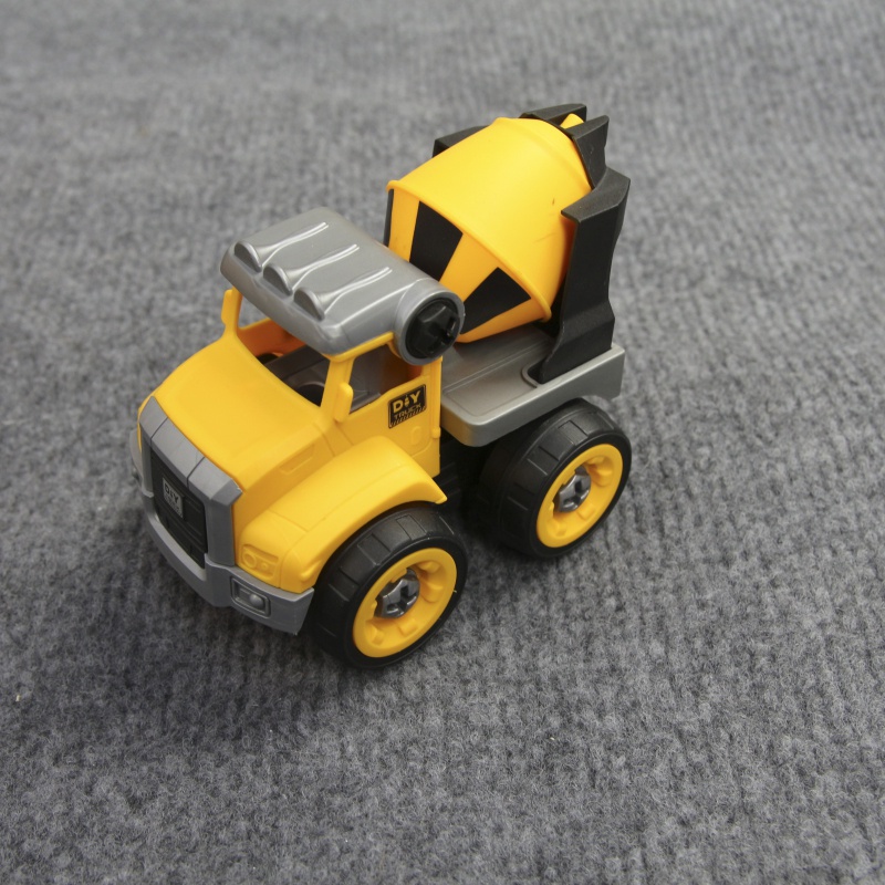 Đồ chơi giáo dục phát triển kỹ năng Stem - lắp ghép mô hình xe xây dựng DIY set 4 xe Toyshouse 831 cho bé 3 tuổi trở lên