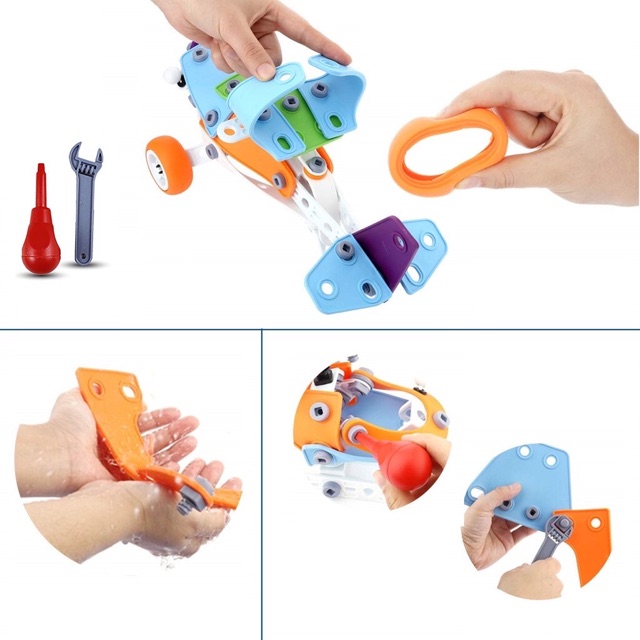 Đồ chơi giáo dục Stem - lắp ghép phát triển kỹ năng Build&Play Toyshouse - Dành cho bé từ 2 tuổi
