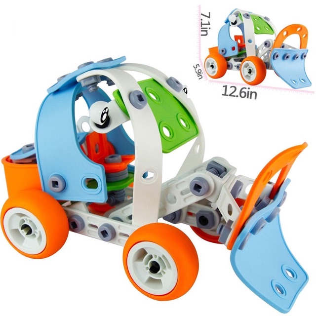 Đồ chơi giáo dục Stem - lắp ghép phát triển kỹ năng Build&Play Toyshouse - Dành cho bé từ 2 tuổi