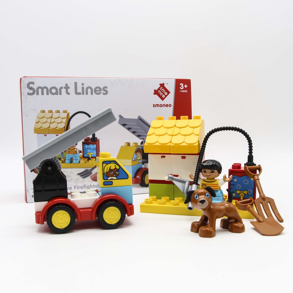 Đồ chơi lắp ghép lego xếp hình smoneo duplo - 20 mảnh ghép Toyshouse 77002A