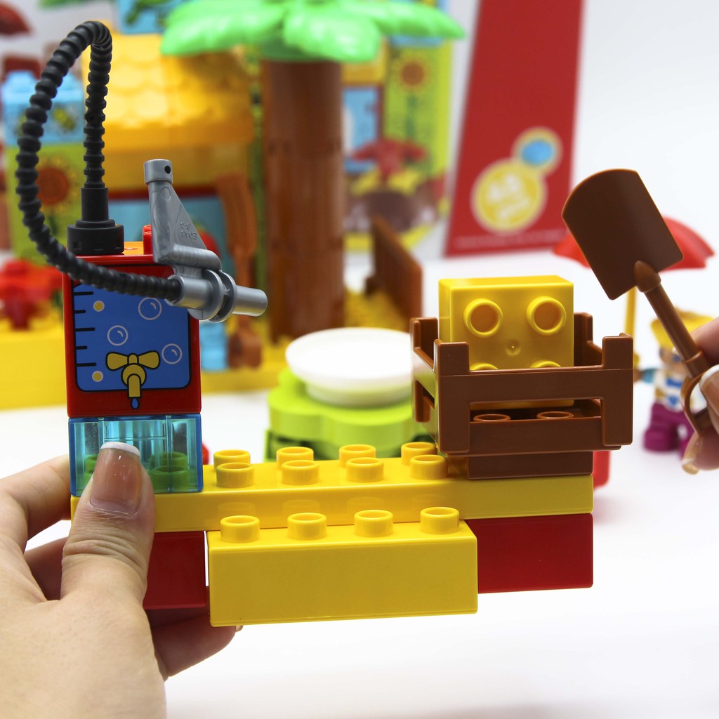 Bộ đồ chơi ghép hình smoneo duplo Nông trại hạnh phúc 48 chi tiết Toyhouse 55006