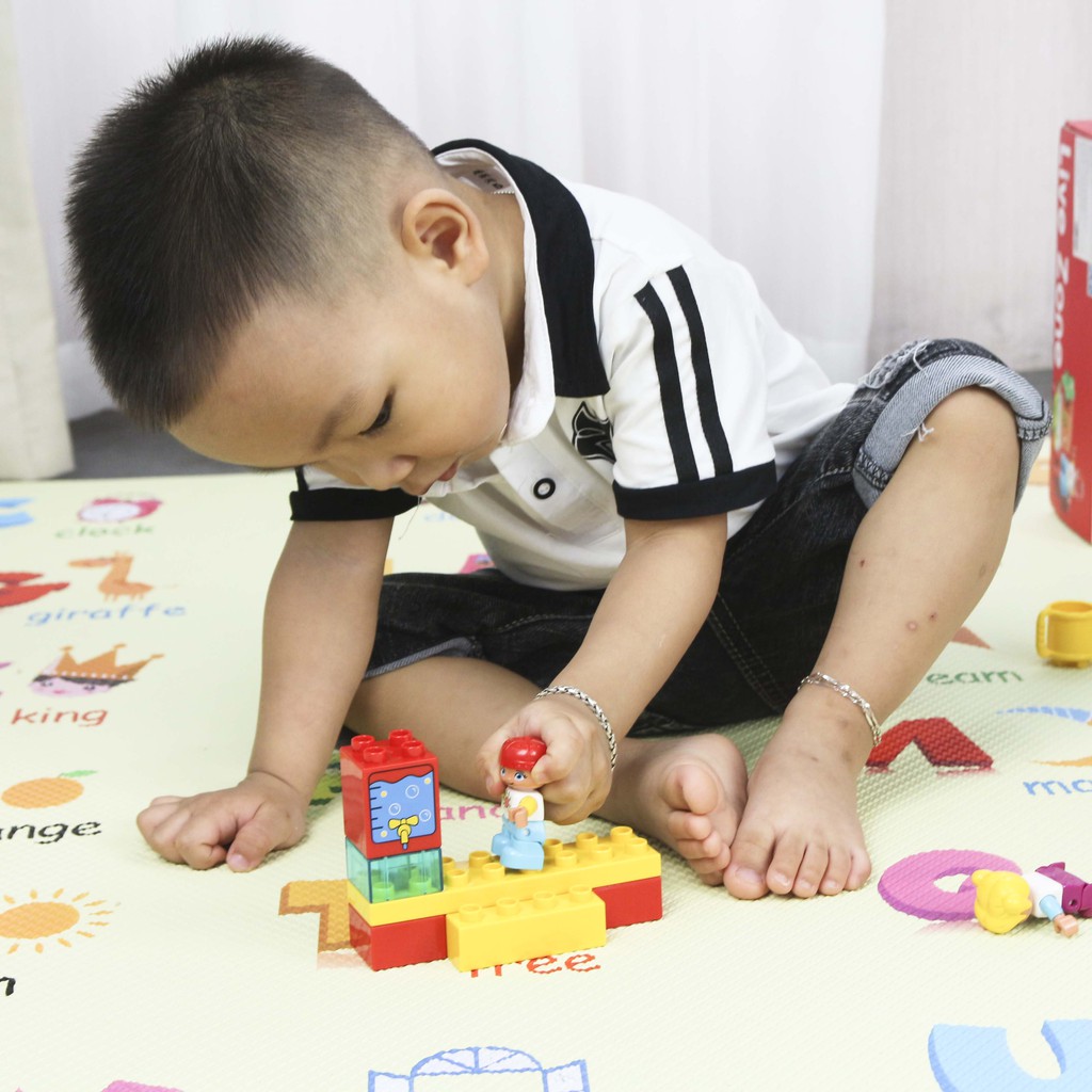 Bộ đồ chơi ghép hình smoneo duplo Nông trại hạnh phúc 48 chi tiết Toyhouse 55006