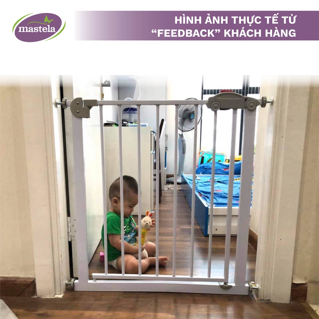 Cửa chắn cầu thang - chắn cửa không cần khoan tường, tùy chỉnh độ rộng,Mastela chính hãng D04 bảo vệ an toàn cho bé