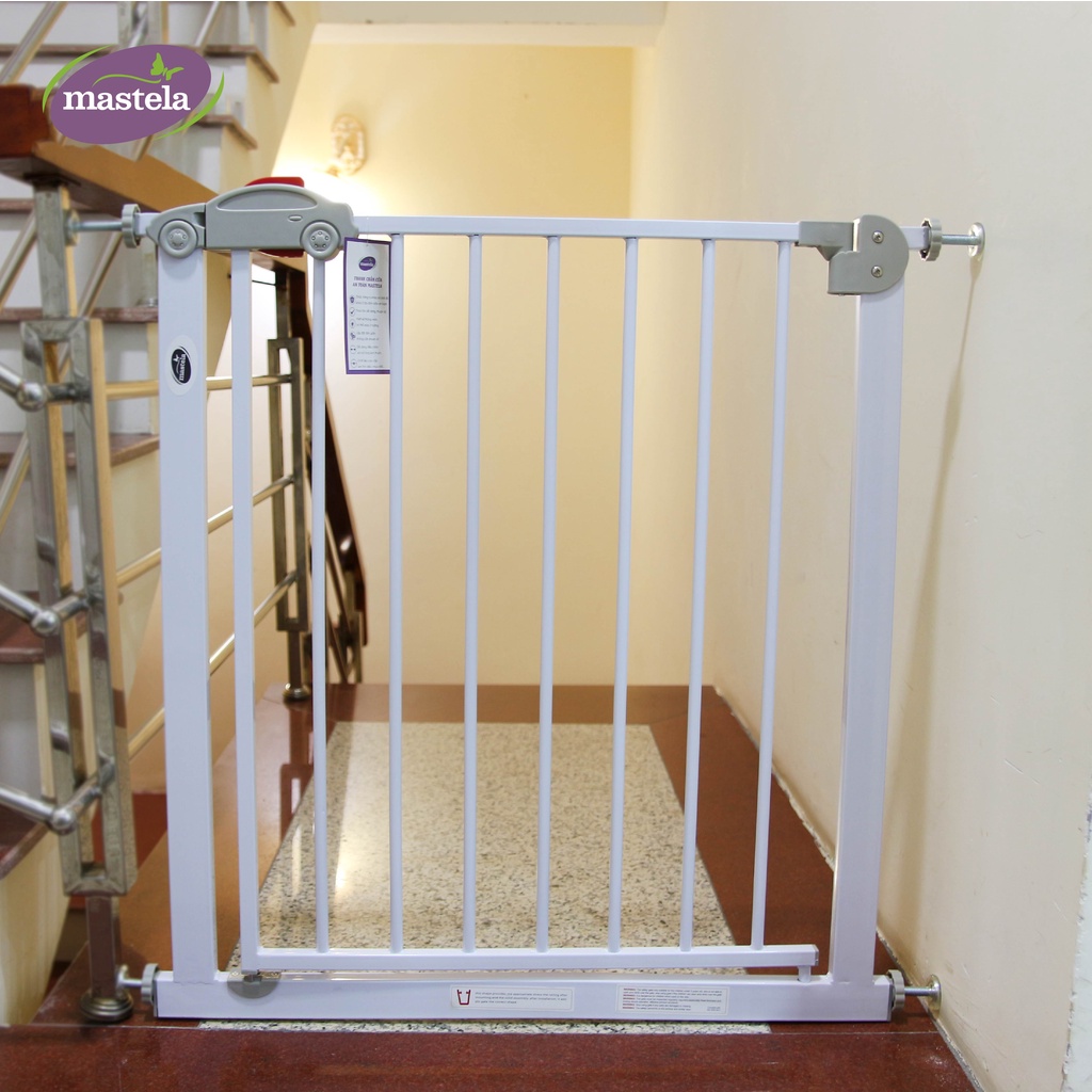 Cửa chắn cầu thang - chắn cửa không cần khoan tường, tùy chỉnh độ rộng,Mastela chính hãng D04 bảo vệ an toàn cho bé