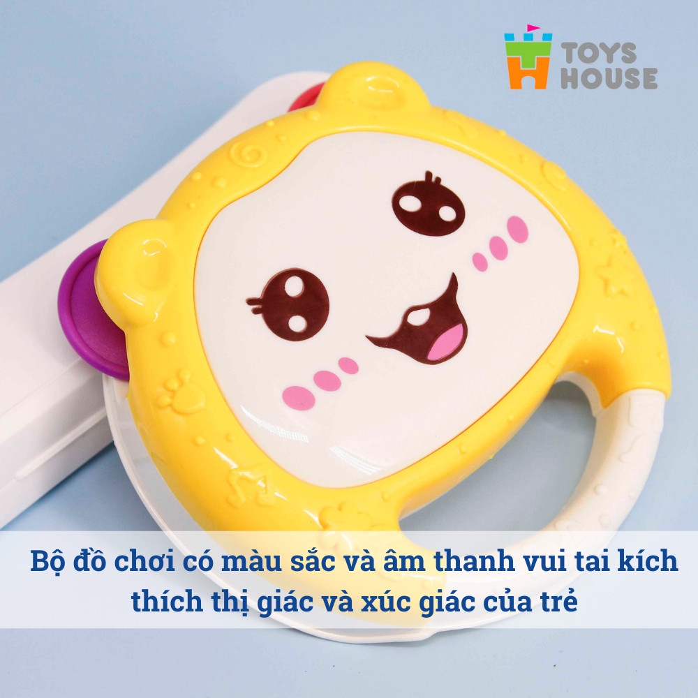 Đồ chơi xúc xắc lục lạc tập cầm cho bé set 7 món Toyshouse 776-27