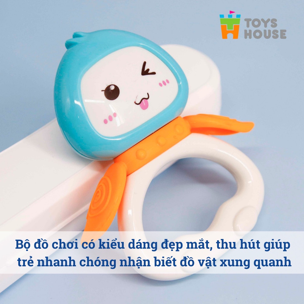 Đồ chơi xúc xắc lục lạc tập cầm cho bé set 7 món Toyshouse 776-27