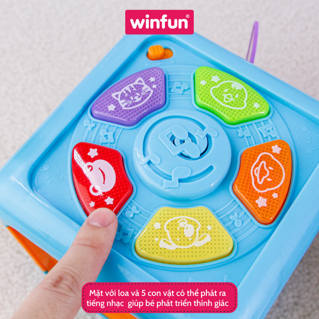 Hộp nhạc đồ chơi, kết hợp vận động tinh Winfun 0715 phát triển tư duy toàn diện cho bé