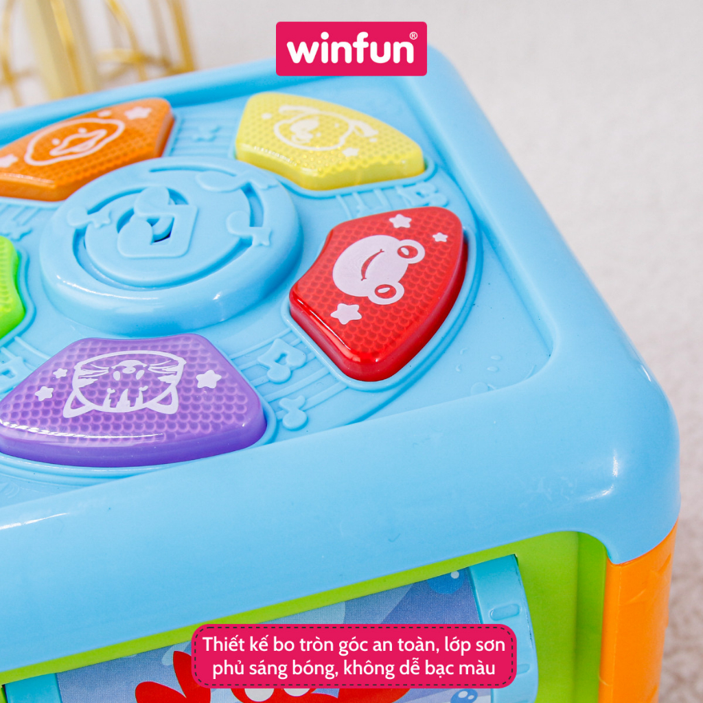 Hộp nhạc đồ chơi, kết hợp vận động tinh Winfun 0715 phát triển tư duy toàn diện cho bé
