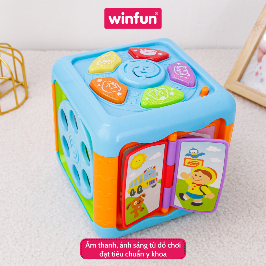 Hộp nhạc đồ chơi, kết hợp vận động tinh Winfun 0715 phát triển tư duy toàn diện cho bé