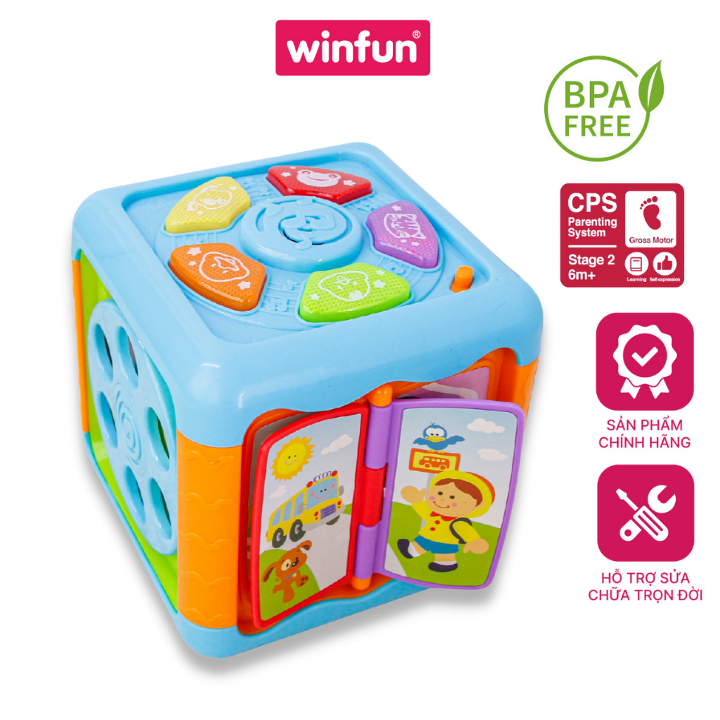 Hộp nhạc đồ chơi, kết hợp vận động tinh Winfun 0715 phát triển tư duy toàn diện cho bé