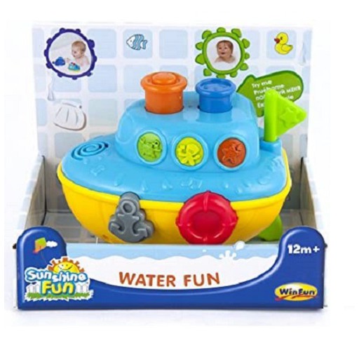 Đồ chơi tắm cho bé - bạch tuộc phun nước vui vẻ có đèn nhạc Winfun cho bé từ 6 tháng tới 5 tuổi