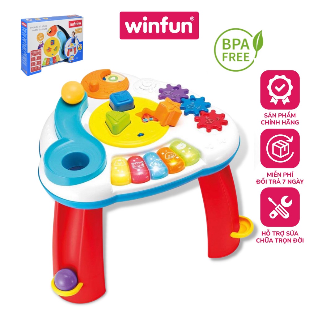 Bàn nhạc thả bóng có đèn nhạc Winfun 0812 - đồ chơi kích thích phát triển giác quan và rèn luyện khả năng vận động