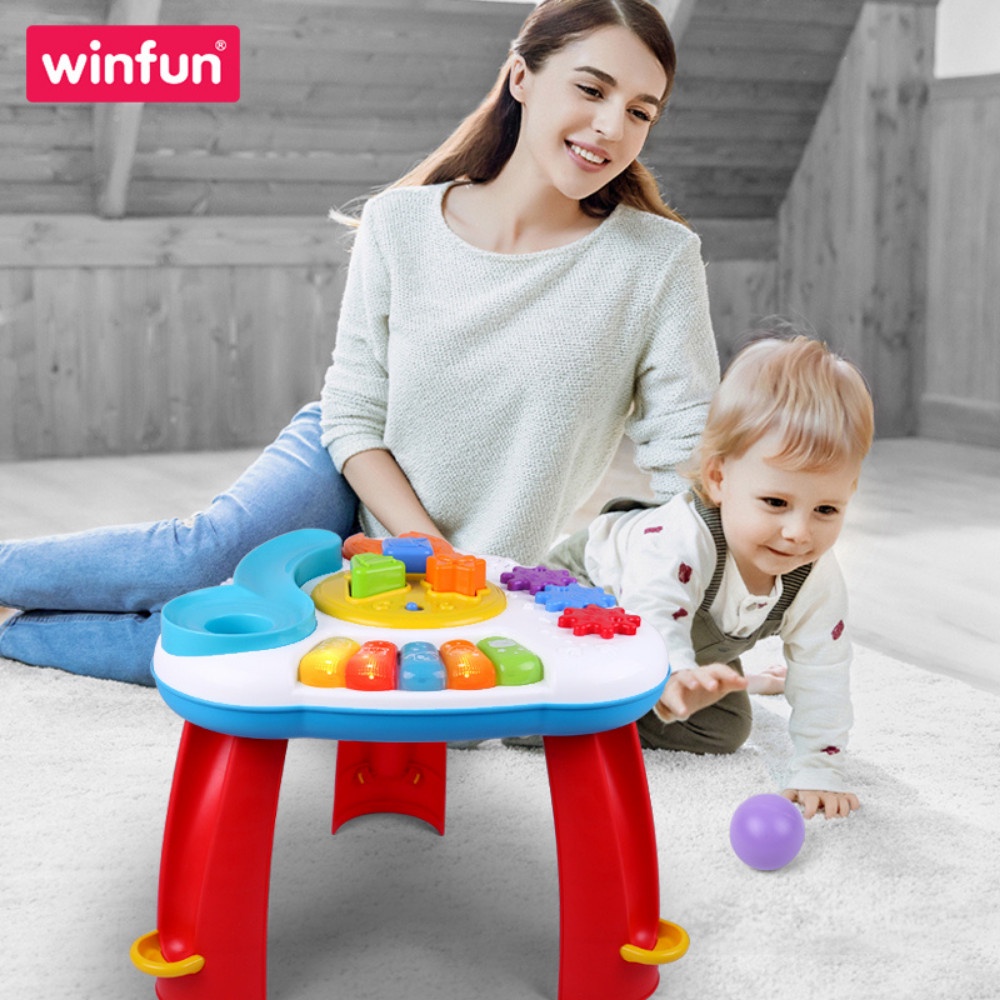 Bàn nhạc thả bóng có đèn nhạc Winfun 0812 - đồ chơi kích thích phát triển giác quan và rèn luyện khả năng vận động