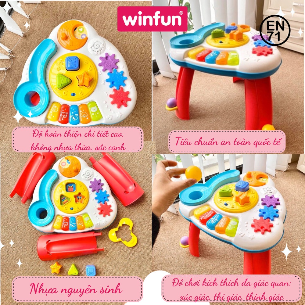 Bàn nhạc thả bóng có đèn nhạc Winfun 0812 - đồ chơi kích thích phát triển giác quan và rèn luyện khả năng vận động